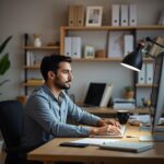 A Man Getting Organized